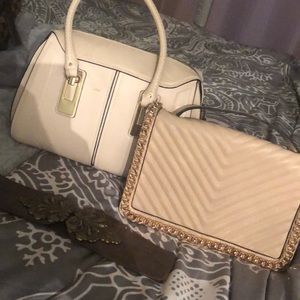 One purse, one hand back, one belt